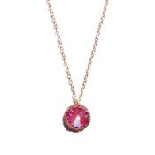 Vibrant Pink Circular Pendant