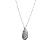 Feather Pendant - Silver