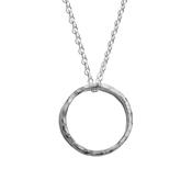 Silver Medium Open Circle
