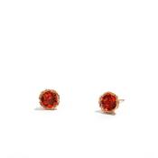 Padparadscha Crochet Stud Earrings image