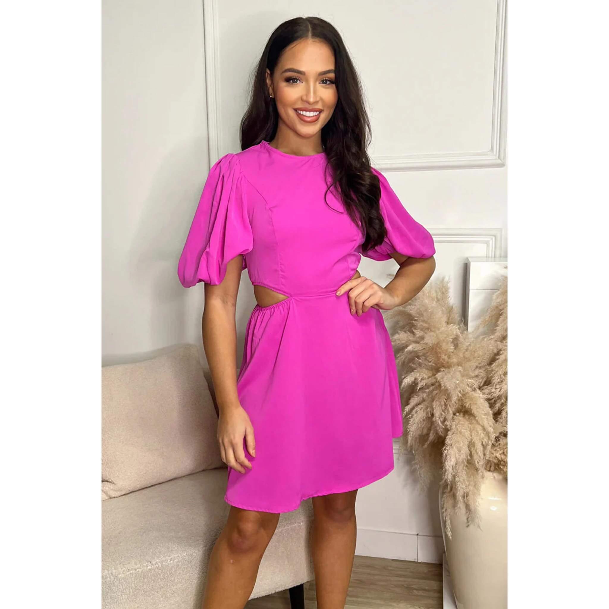 Pink Cut Out Skater Dress in Donegal GetLocal Ireland