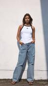 Judy Tank Top in White with Black Detail image