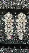 Clear Diamanté Drop Earrings