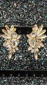 Silver Diamanté Wing Earrings