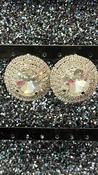 Diamanté Round Stud Earrings