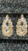 Clear Diamanté Tear Drop  Earrings