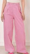 Tiffany Striped Trousers in Pink and White image