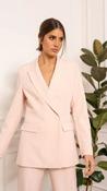 Etta Mid Length Double Breasted Blazer in Rose image