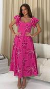 Ashleigh Floral Midaxi in Pink