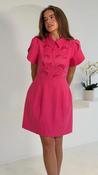 Gracie Collared Mini Dress in Coral