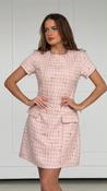 Babett Tweed Mini Dress in Pink