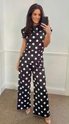 Lyra Polka Dot Co-ord in Black and White
