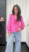 Poppy Frill Blouse in Cerise Pink