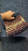 Fusion Handmade Crochet Clutch bag in Mixed Metals