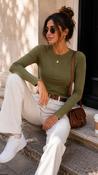 Khaki Long Sleeve T-shirt image