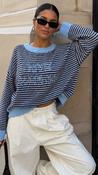 Mabel Stripe Jumper in Blue