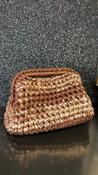Handmade Crochet Clutch bag in Bronze and Rose Gold image
