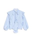 FRESCO STRIPE BOW BLOUSE