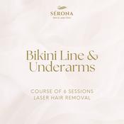 Laser Hair Removal - Bikini Line &amp; Underarms - 6 Sessions