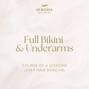 Laser Hair Removal - Full Bikini &amp; Underarms - 6 Sessions