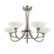 Cagney 5 Ceiling Lamp - Satin Chrome image
