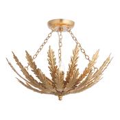 Delphine 3 Ceiling Light - Gold Leaf image