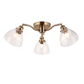 Hansen 3 Ceiling Light - Antique Brass image