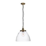 Hansen Grand 1 Pendant Light - Antique Brass image