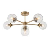 Allegra 6 Ceiling Light - Antique Brass image