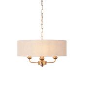 Highclere 3 Pendant Vintage Brass image