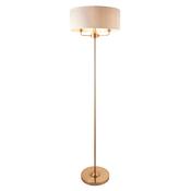 Highclere 3 Floor Lamp - Vintage Brass image