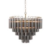 Toulouse 12 Pendant Light - Smokey Grey Lustre glass image