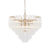 Toulouse 12 Pendant Light - Clear Ribbed Glass image