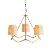 Wriggle 3 Pendant Light - Brushed Aged Brass