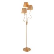 Wriggle 3 Floor Lamp - Brushed Aged Brass image