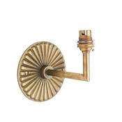 Dahlia Angle Wall Light Antique Brass image