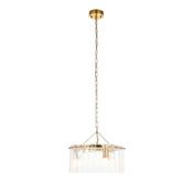 Karine 3 Pendant Light - Brushed Aged Brass image