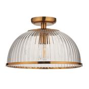 Somerset Domed Ceiling Light - Vintage Brass image