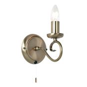 Trafford Wall Light Antique Brass image
