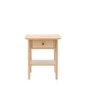 Hatfield 1 Drawer Bedside Natural image