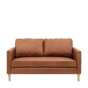 Osborne Vintage Brown Leather 2 Seater Sofa image