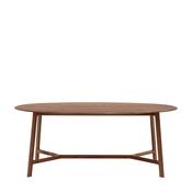 Madrid Oval Dining Table Walnut - Oval Dining Room Table image