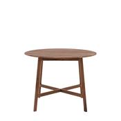Madrid Round Dining Table Walnut - Round Dining Room Table image