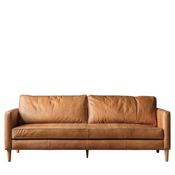 Osborne Vintage Brown Leather 3 Seater Sofa image