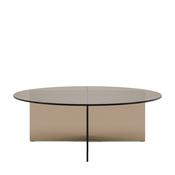 Parioli Glass Charcoal Coffee Table image