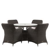Ascot 4 Seater Round Dining Set image