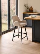 Barley Cookies &amp; Cream Chenille Bar Stool image