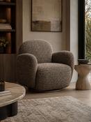 Bramley Chocolate Chenille Swivel Accent Chair image