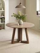 Caravelle Round 4 Seater Dining Table – Smokey Oak Effect image