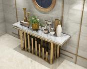 Modern Luxury Marble Console Table – Custom Made Entryway Furniture image